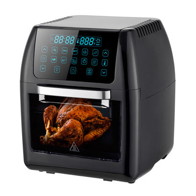 1800W 12L طباخ الهواء الرقمي الفرن طباخ بدون زيت عدة وظائف محمصة مع 12 وصفات الطبخ