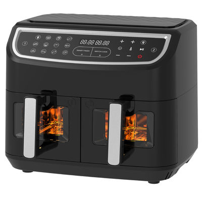 مقلاة الهواء المزدوجة الذكية بدون زيت 9L رقمية 2400W