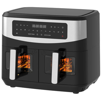مقلاة الهواء المزدوجة الذكية بدون زيت 9L رقمية 2400W
