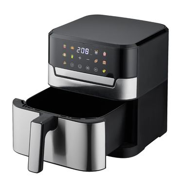 6L 7L اختيار صحي مقلي الهواء الرقمي التدفئة الذكية بسرعة الفولاذ المقاوم للصدأ خالية من الزيت الكهربائية