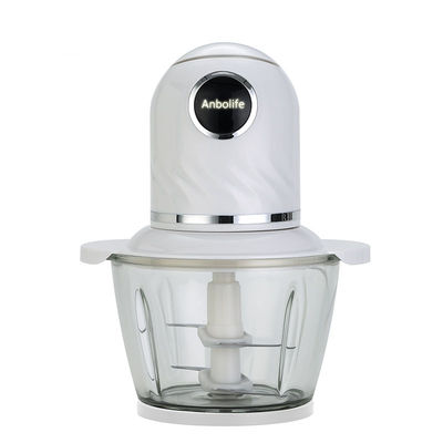 400W خلاط شوبر المهنية 2L الفولاذ المقاوم للصدأ الزجاجية طاحونة اللحوم الكهربائية
