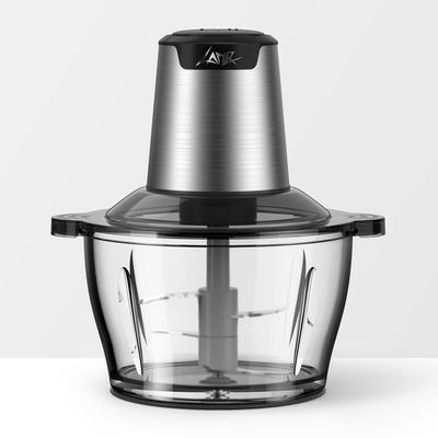 400W خلاط شوبر المهنية 2L الفولاذ المقاوم للصدأ الزجاجية طاحونة اللحوم الكهربائية