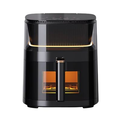 5L الفولاذ المقاوم للصدأ طباخ الهواء متعدد الوظائف فحم ذكي صغير مربع صحي استخدام منزلي كهربائي
