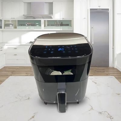6l طباخ الهواء الرقمي الفرن الفولاذ المقاوم للصدأ متعددة الوظائف مربع ذكي صغير صحي الكهرباء المنزلية الاستخدام