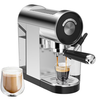 Anbolife Hot Selling 20 Bar Semi-Automatic Coffee Machine for Espresso Coffee Maker with Milk tank for Household Use