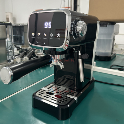 Anbo Plastic Housing Digital Professional Expresso Coffee Machine Multifunctional Latte Flat White Cappuccino Cafetera Expreso