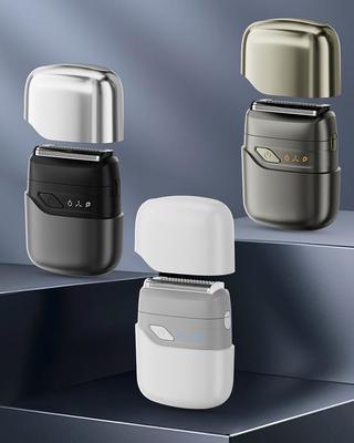 ماكينة حلاقة كهربائية صغيرة محمولة مع تصنيف IPX7 لمقاومة الماء وبطارية 350mAh لمدة 60 دقيقة من وقت التشغيل