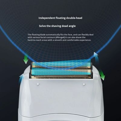 ماكينة حلاقة كهربائية قابلة لإعادة الشحن ببطارية 1200 مللي أمبير وشاشة رقمية للعناية بالرجال