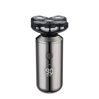 ماكينة حلاقة كهربائية ذكية بخمس شفرات قابلة لإعادة الشحن من ANBOLIFE مع شاشة رقمية تعمل بمنفذ USB وقطع غيار مجانية للرجال