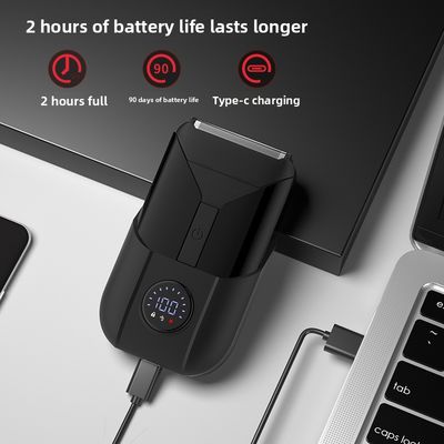 5 فولت قوة اثنين شفرة الحلاقة الكهربائية مع غطاء بلاستيكي لحلاقة جسم الرجال