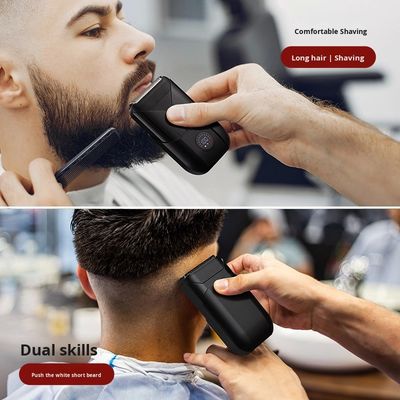5 فولت قوة اثنين شفرة الحلاقة الكهربائية مع غطاء بلاستيكي لحلاقة جسم الرجال