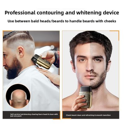 ماكينة حلاقة كهربائية احترافية للرجال ببطارية 500 مللي أمبير وشفرات من الفولاذ المقاوم للصدأ وغسيل كامل للجسم