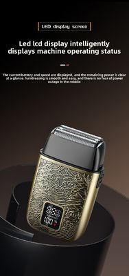 ماكينة حلاقة كهربائية احترافية للرجال ببطارية 500 مللي أمبير وشفرات من الفولاذ المقاوم للصدأ وغسيل كامل للجسم