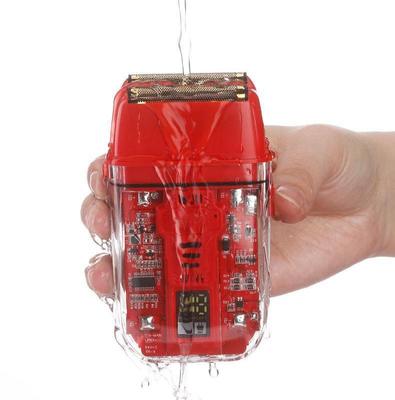 ماكينة حلاقة كهربائية احترافية ببطارية ليثيوم أيون 600 مللي أمبير في الساعة، زمن شحن 1.5 ساعة، ومقاومة للماء بمعيار IPX4 للاستخدام على وجه وجسم الرجال