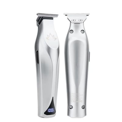 ماكينة قص شعر احترافية ببطارية ليثيوم 2200 مللي أمبير وشاشة LED وعلبة هدايا