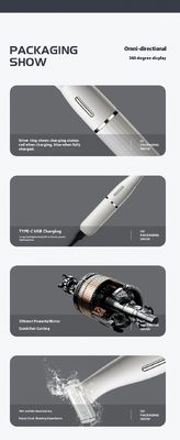 ماكينة حلاقة كهربائية متعددة الوظائف 6 في 1 مع أداة تشذيب شعر الأنف بضمان لمدة سنة واحدة وطاقة USB قابلة لإعادة الشحن