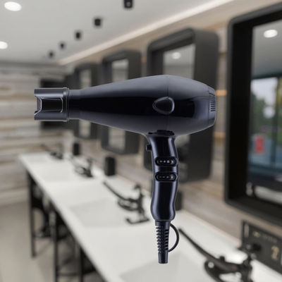 مجفف شعر صالون محترف مع محرك AC قابل للتعديل 220V-240V ، إعدادات سرعة 2 ، وإعدادات حرارة 3