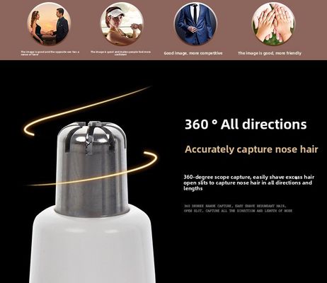 ANBOLIFE ميكانيكية محمولة كهربائية لقطع شعر الأنف مع البلاستيك الدائم للاستخدام المنزلي