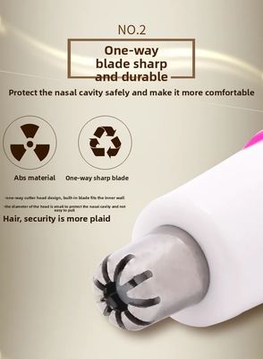 ماكينة تشذيب شعر الأنف الكهربائية من ANBOLIFE مع بطارية ليثيوم للاستخدام المنزلي بلاستيك متين أداة للعناية الشخصية