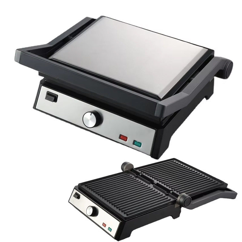 الاتصال الكهربائي BBQ الشواية غير المدخنة أداة الطبخ المنزلية قابلة للفصل 4/6 شريحة صانع بانيني