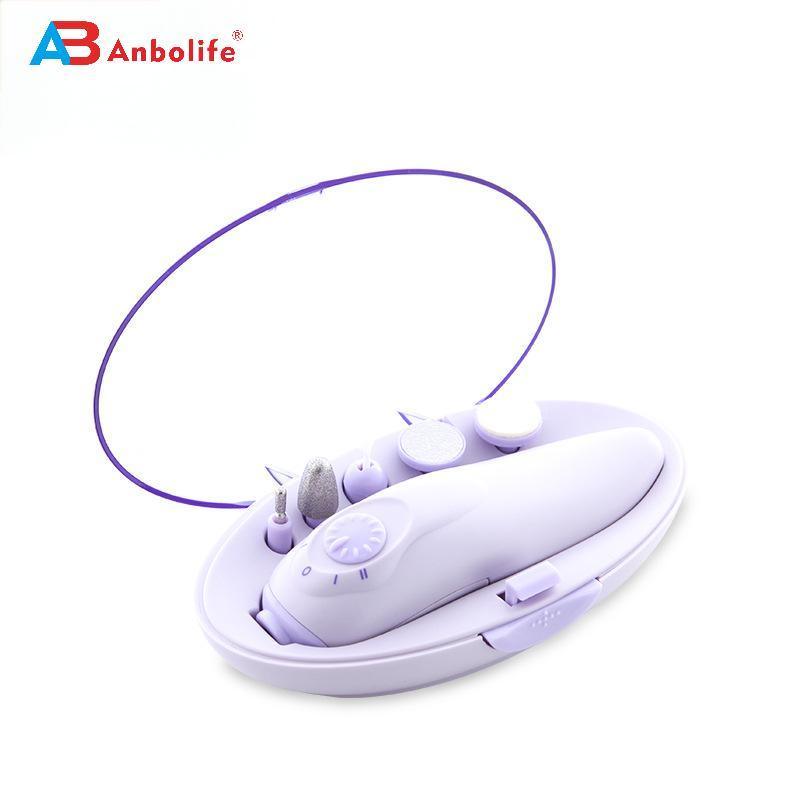 مجموعة مبرد أظافر احترافية محمولة وجهاز حفر أظافر يعمل بالبطارية لأدوات العناية بالأقدام